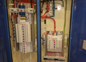 Detailed view of an electrical panel serviced by a Commercial Electrician Sydney professional.